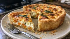 Quiche di zucca e ricotta: la torta salata cremosa con base brisée fatta in casa