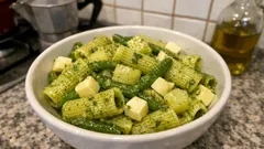 Pasta fredda al pesto con patate e fagiolini: il trucco per averla cremosa anche dopo ore