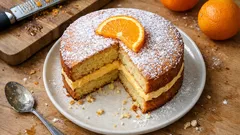 Torta all’arancia alta e soffice, senza lattosio: crema agli agrumi pronta in pochi minuti